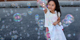 Girl with Bubbles