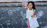 Girl with Bubbles